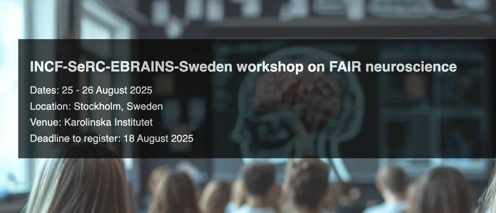 INCF-SeRC-EBRAINS-Sweden workshop on FAIR neuroscience